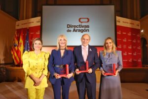 La directiva Ana Robledo, la empresa Henneo y Grupo San Valero, “Premios Talento y Mérito” 2023 de Directivas de Aragón